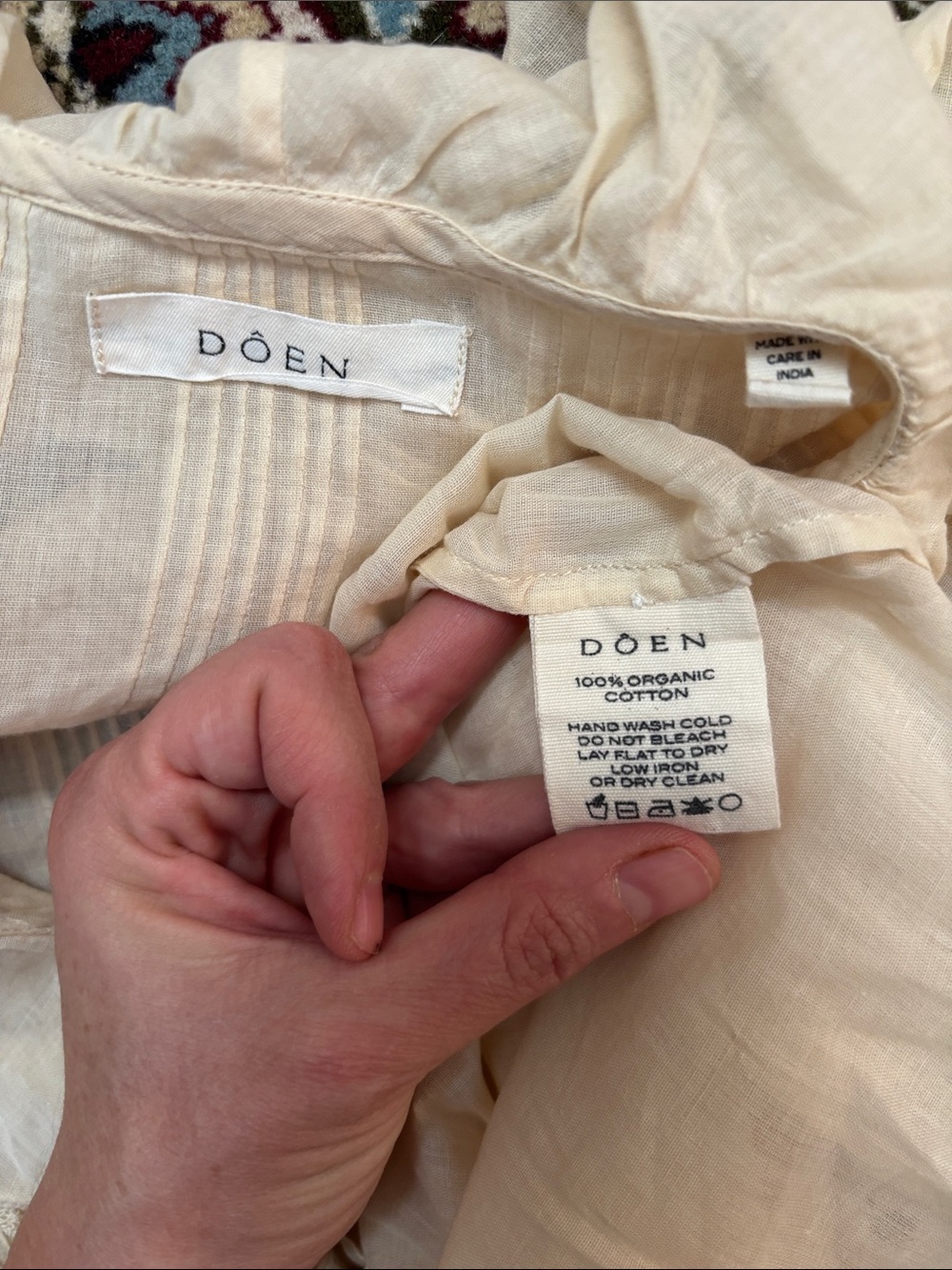 Doen Pintucked Ruffled Top - Picture 9 of 16